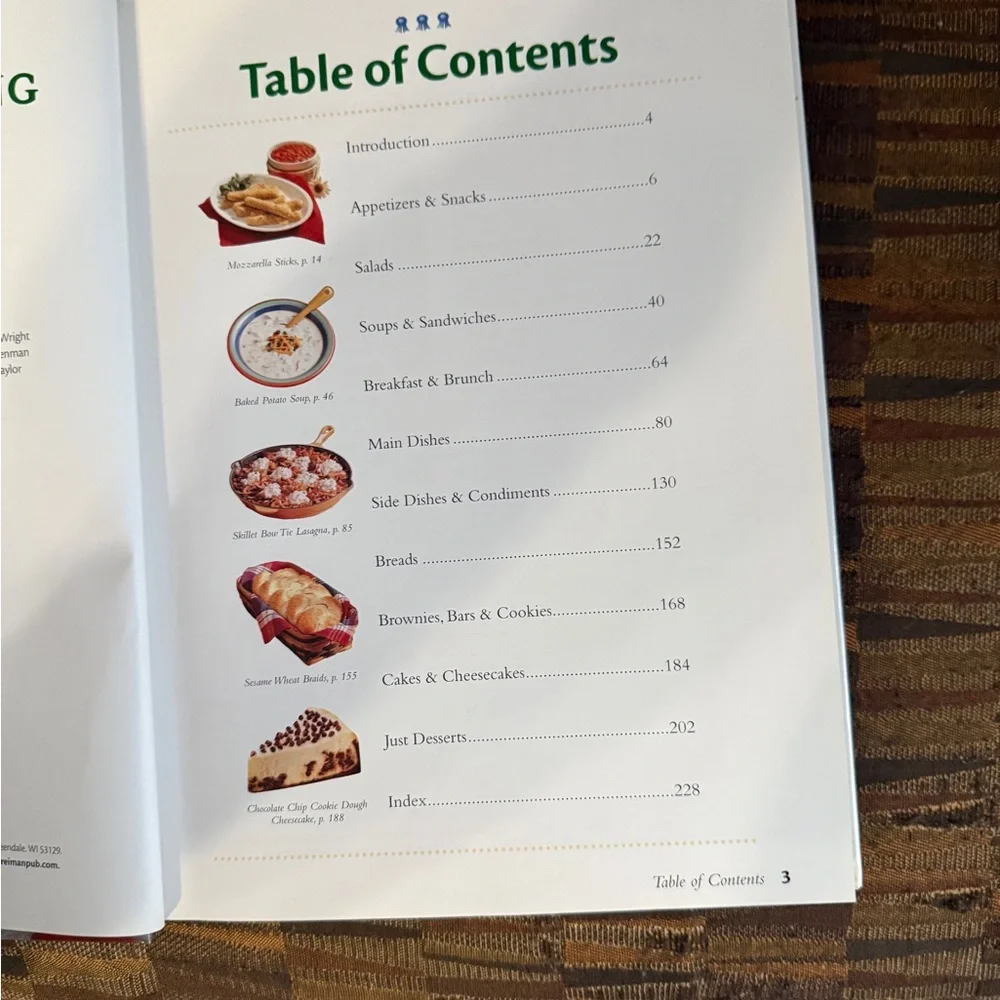 Taste of Home Contest Winning Recipes 2004 Cookbook with Red and Green Accents
